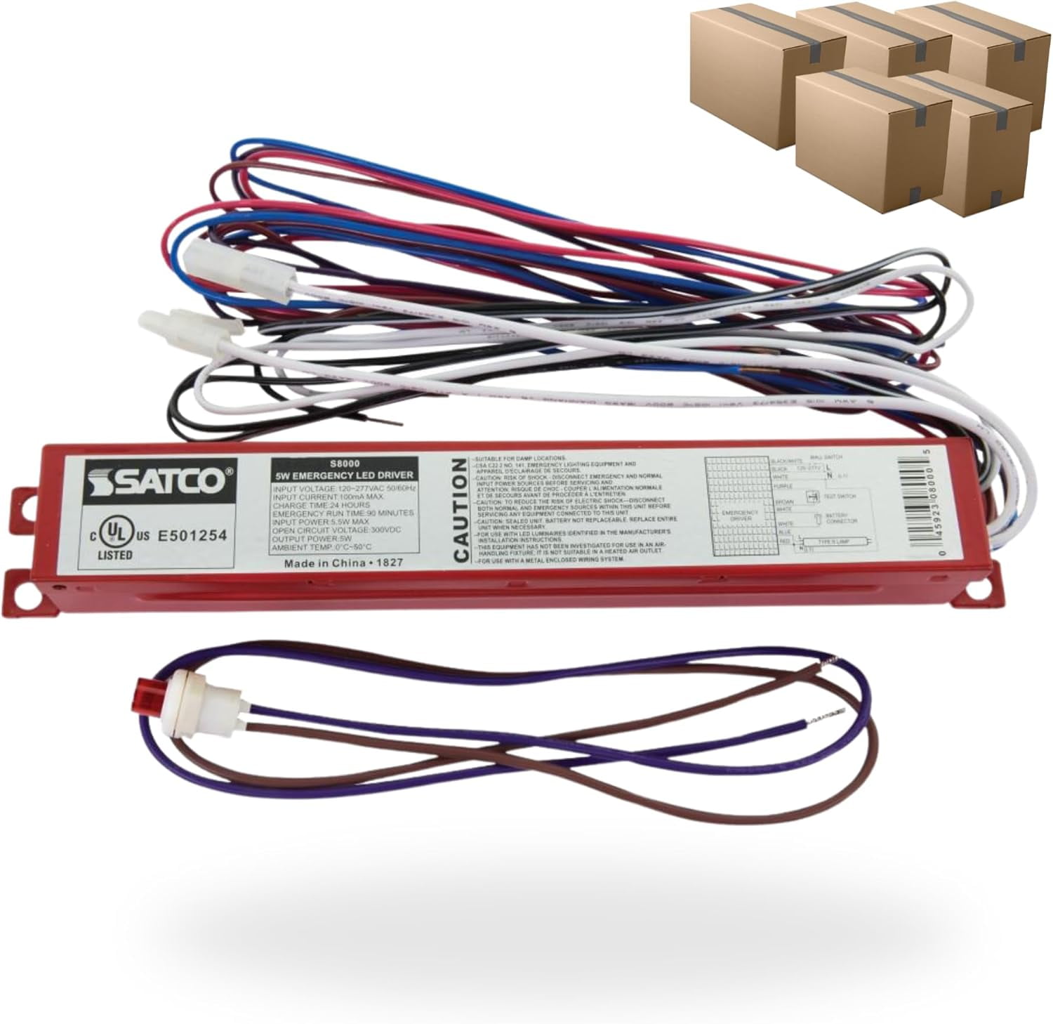 SATCO Emergency LED Driver 5 Watt 120277 Volts for Indoor Lighting