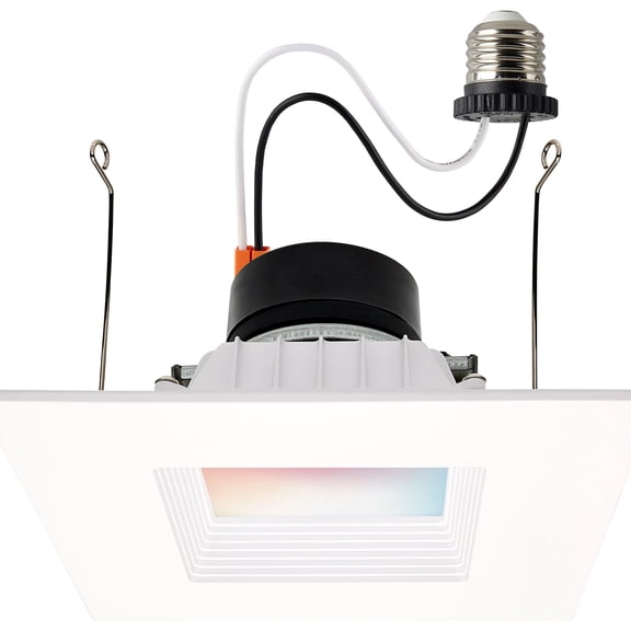 Satco 13W LED Retrofit Downlight 5-6in. Square Starfish IOT RGB & Tunable White 120V 90 CRI