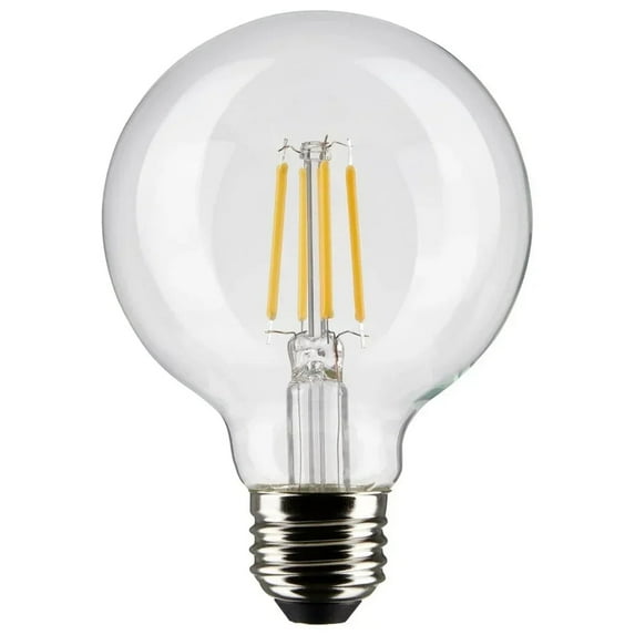 4.5W G25 LED - Clear - Medium base - 90 CRI - 2700K - 120V - 6-Pack.Color:Clear,Case QTY:6
