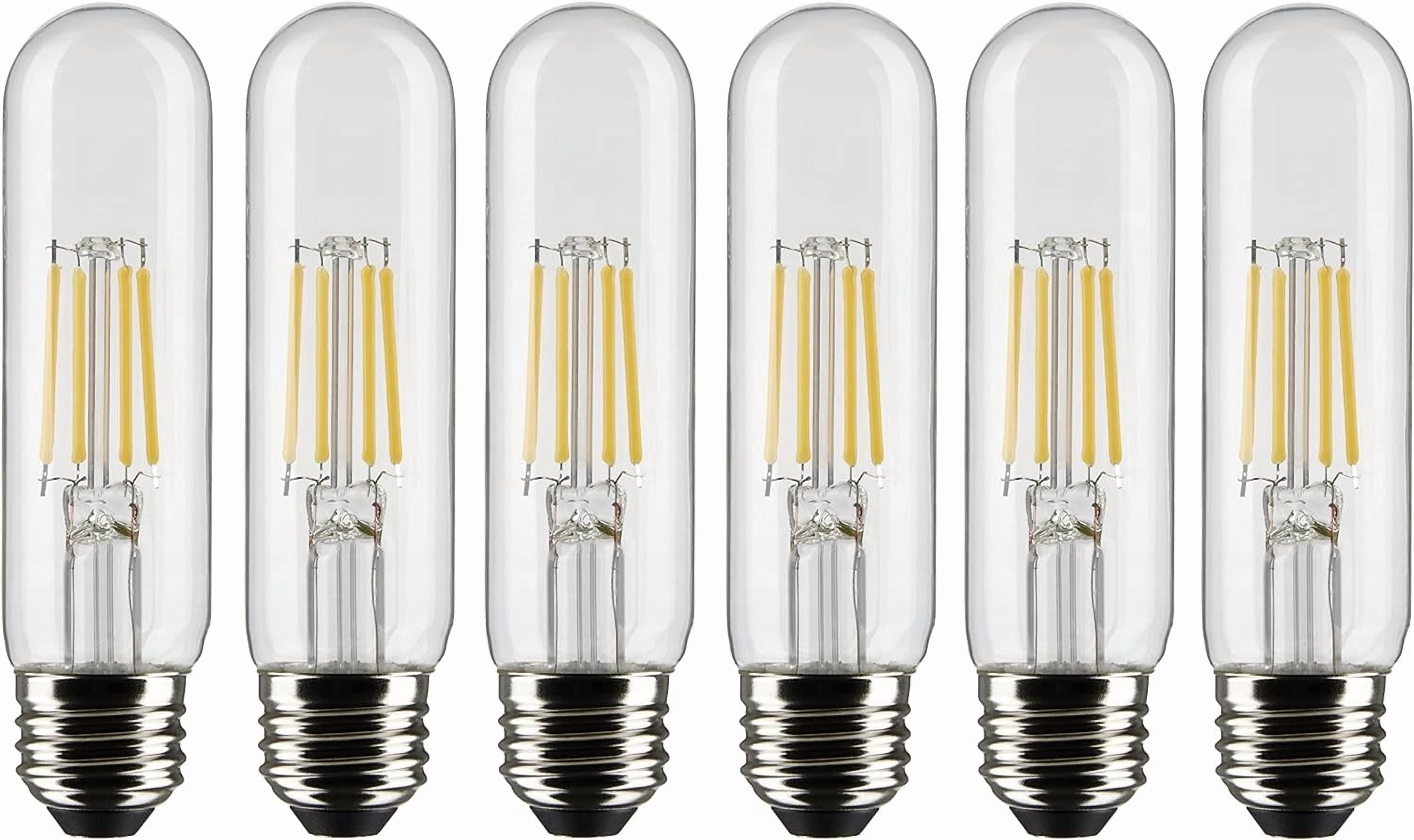 5.5W T10 LED - Clear - Medium base - 90 CRI - 2700K - 120V - 6-PACK.Color:Clear,Pack QTY:6