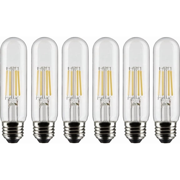 5.5W T10 LED - Clear - Medium base - 90 CRI - 2700K - 120V - 6-PACK.Color:Clear,Pack QTY:6