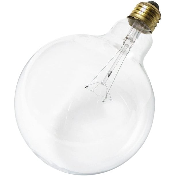 SATCO S3011 40W 120V Incandescent Bulb G40 Globe Clear E26 Base 2700K (6 Pack)