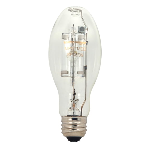 Satco S5862 4000K 175-Watt Clear Universal Mount Medium Base ED17 Metal Halide Lamp Light Bulb (12 Pack)