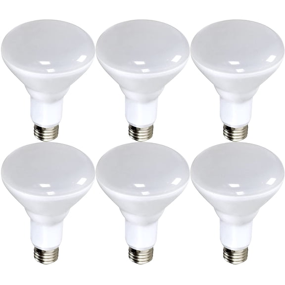 Satco 16.5W LED 3000K Reflector Light Bulb, 85W Equivalent, 6-Pack
