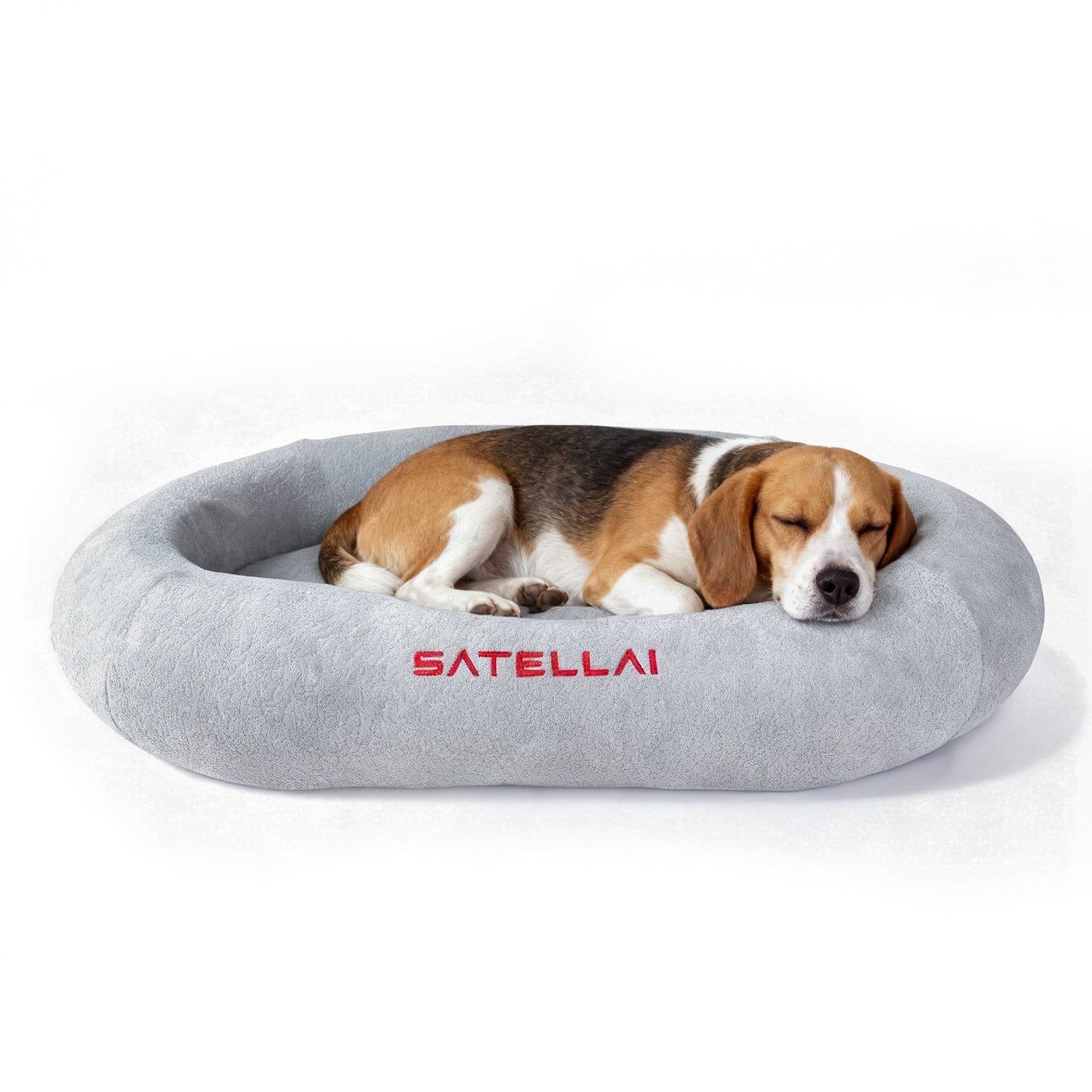 SATELLAI Orthopedic Dog Bed, Waterproof & Non-Slip, Easy to Wash, Bolstered Design for Large Dogs up to 50 lbs