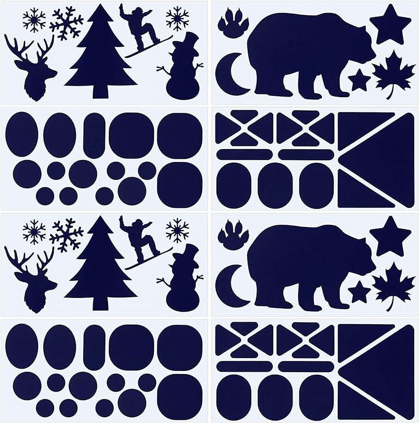 SATINIOR 8 Sheets Down Jacket Repair Patch SelfAdhesive Fabric Patches