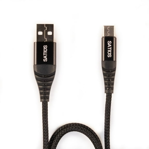 SATIUS The Cable - 3.3ft Premium Braided USB C Charger Cable - Charging & Data Transfer for Samsung Galaxy S10, S10+, Note, Google Pixel, LG V30, V20, G6, G5, GoPro Action Cameras, iPad Pro & More!