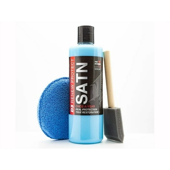 SATN – Motorcycle, Golf Cart, RV Safe - Trim, Tire Shine & Preservation Treatment, OEM Restorer - Fading Plastic, Cracking Vinyl, Tire Dry Rot. Dry-Seal Ceramic Coating Protectant - Semipermanent