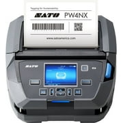 SATO PW4NX Mobile 4-Inch Thermal Label Printer   NFC, Bluetooth & Wi-Fi, 203 dpi, Includes Protective Case   WWPW41001