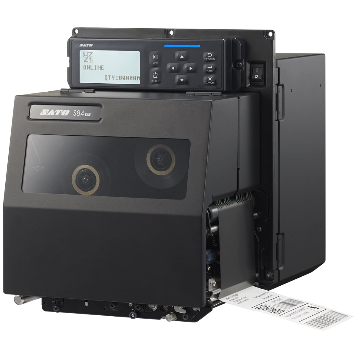 SATO S84-ex Thermal Print Engine, 203 DPI Industrial Label Printer, Right-Hand Configuration, Model WWS831801