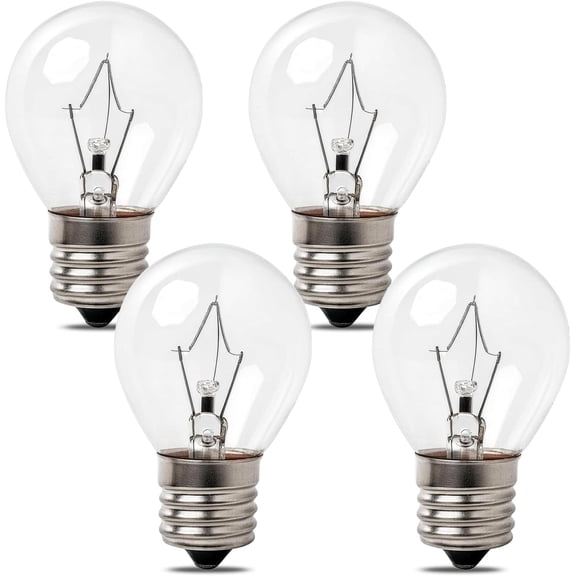 SATONA 4 Pack Lava Lamp Bulbs 40 Watt, S11 E17 Intermediate Base Replacement  Compatible with 14.5-Inch/20-Ounce Lava Lamps, Glitter Lamps Dimmable - Warm White - Long Life (4 Pack)