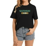 SATOSHI B21B American Retro Casual Womens Shirt Black Small