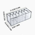 thumbnail image 1 of SATRINO 2Pcs Wardrobe Clothes Organizer, 7Grids Visible Foldable Closet Organizers, Compartment Storage Box with Mesh Separation, Washable Drawer Dividers Organizers for T-Shirt & Shirts (Shirts), 1 of 8