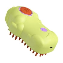 SATRINO Cat Steam Brush, 3 In1 Spray Cat Brush, Self Cleaning Cat Steamy Brush, Cat Steamy Brush for Massage, Steam Pet Brush for Removing Tangled and Loosse Hair (Green)