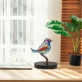 thumbnail image 1 of SATRINO Colorful Cute Bird Decoration, Wooden Portable Flower Bird Pendants Desktop Birds Statue Ornament Window Door Bird Group Decor Stable Bird Stand Decoration Elegant Art Garden Bird Decor, 1 of 8