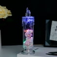 thumbnail image 1 of SATRINO Flameless Candles, Love Theme Battery Operated LED Candles with Remote, Pink Peony Rose Flower Decor Glass Candles for Christmas, Wedding, Bedroom Decoration &Mother Gifts, 1 of 8