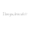 thumbnail image 1 of SATRINO I Love You Driving Safe Mirror Sticker Drive Safe I Love You Sticker With Heart For Rearview Mirror And Window Vinyl Decal Car Accessories And Driver Gift, 1 of 7