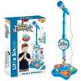 thumbnail image 1 of SATRINO Kids Karaoke Machine with 1 Microphones and Adjustable Stand, Music Sing Along with Flashing Stage Lights and Pedals for Fun Musical Effects, 1 of 6