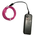 thumbnail image 1 of SATRINO LED Neon Light 16.4ft/5m, Portable Hot Pink EL Wire Glowing Rope Lights LED Strips String Light with Battery Controller for Halloween Decorations Party Favor Festival Car DIY Clothes Decor, 1 of 5