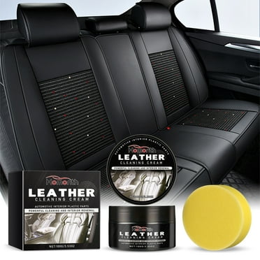 SATRINO Leather Cleaner and Leather Conditioner Kit for Use on Leather Apparel, Furniture, Car Interiors, Shoes, Boots, Bags & More (Bottles)