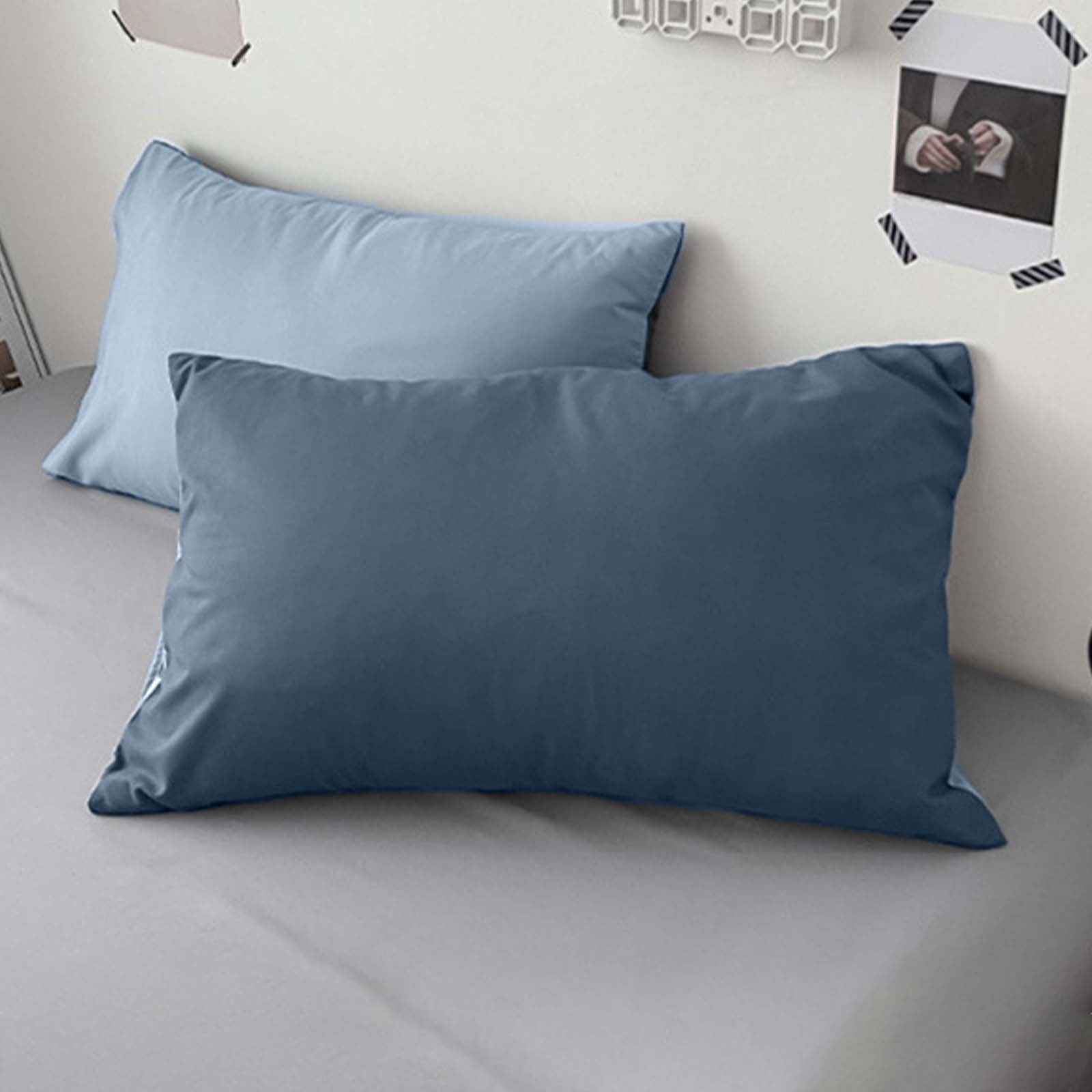 Teler Pure Goose Feather Down Filled Pillows Queen Size Soft Bed Pillow 2 Pack 20 x 26 Walmart