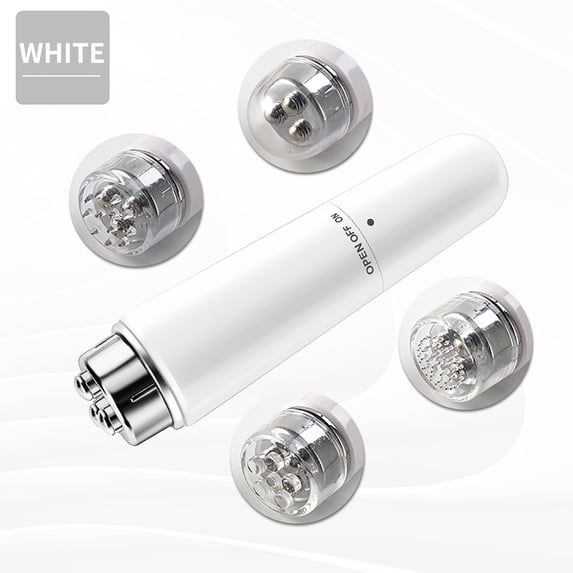 SATRINO Mini Travel Massager, Mini Massager Mini Tool with Cute Expressions for Face Back, Neck (White)