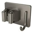 thumbnail image 1 of SATRINO Mop Broom Holder Wall Mounted SUS304 Stainless Steel, Mop Broom Organizer with 1 Installation Methods (No Drilling Installation), Mop Hanger Heavy Duty with Hooks, 1 of 6