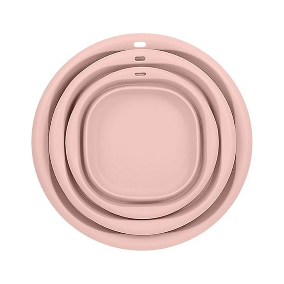 SATRINO Multipurpose Foldable Collapsible Washbasin Lightweight Portable Basin, Collapsible Basin for Camping Sink and RV Sinks (Set of 1,L)