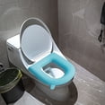 thumbnail image 1 of SATRINO Raised Toilet Seat Cushion Seat Cushion and Seat Cover to Add Extra Padding to the Toilet Seat while Relieving Pressure, Tear Resistant, Blue, 1 of 7