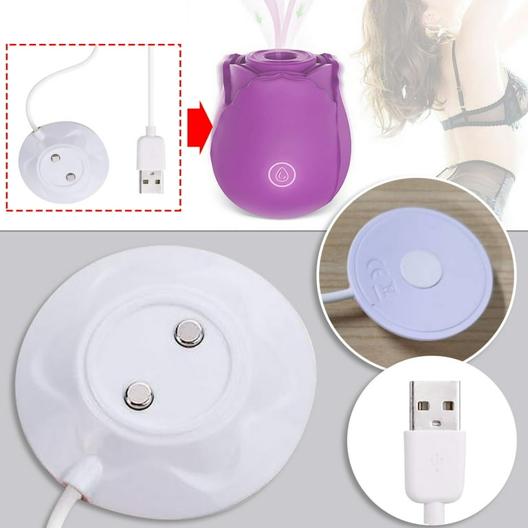 SATRINO Replacement Rose Charger, Magnetic USB Cable Dock, Anti-Leakage  Design, 12mm