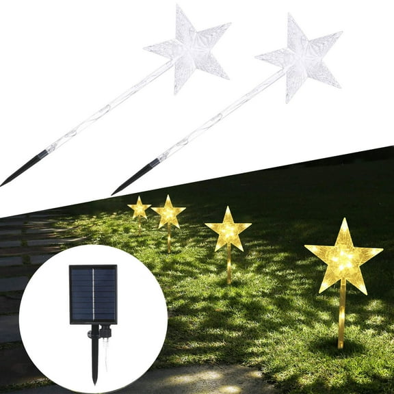 SATRINO Solar Decorations Outdoor LED Solar Powered Candle Roadway Lights 8 Mode
