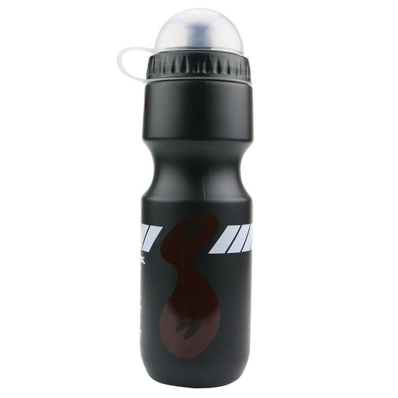 SATRINO Sport Water Bottle, Holds 23 Oz or 680 ml, BPA-Free Squeeze Sport Bottle, Black