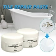 Tile and Shower Repair Kit for White Surfaces - Easy-to-Use, Water-Resistant Epoxy Acrylic for Chips, Scratches, and Cracks on Fiberglass, Acrylic, Ceramic, and More