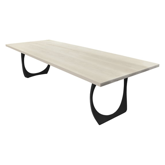 SATUS WHITE OAK RECTANGULAR CONFERENCE TABLE - 120"