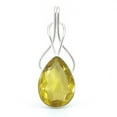 thumbnail image 1 of SATYAVIE JEWELLERY 925 Sterling Silver Lemon Quartz Pendant – Retro Statement Pendant – Artisan Jewelry Gift for Women, 1 of 6