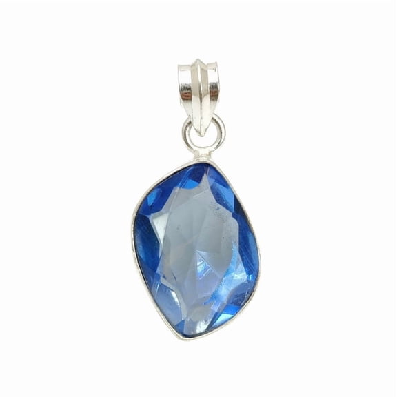 SATYAVIE JEWELLERY 925 Sterling Silver Tanzanite Gemstone Pendant – Statement Jewelry for Women – Handamde Pendant Women for Daily Wear