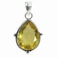 thumbnail image 1 of SATYAVIE JEWELLERY Handamade Vintage Silver Oxidized 925 Sterling Silver Lemon Quartz Pendant – Stunning Yellow Gemstone Jewelry for Women’s, 1 of 5