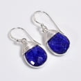 thumbnail image 1 of SATYAVIE JEWELLERY Handmade Silver Earrings for Women, 925 Sterling Silver Dangle Drop Earrings Lapis Gemstone Earrings, 1 of 1