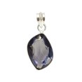 thumbnail image 1 of SATYAVIE JEWELLERY Iolite Gemstone Pendant 925 Sterling Silver – Handmade Blue Gemstone Jewelry for Women, 1 of 6