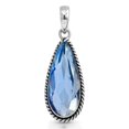 thumbnail image 1 of SATYAVIE JEWELLERY Iolite Pendant for Women – 925 Sterling Silver Pear Cut Blue Gemstone Vintage Boho Jewelry, 1 of 6