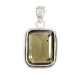 thumbnail image 1 of SATYAVIE JEWELLERY Smoky Quartz Gemstone Pendant for Women, 925 Sterling Silver pendant, Brown Gemstone Jewelry, Handamde Vintage Jewelry, 1 of 5