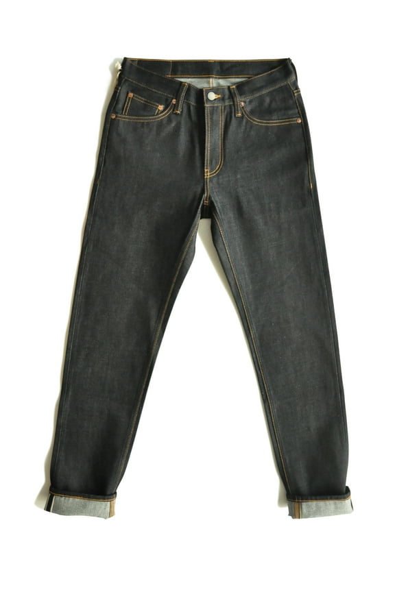 315XX Men's Jeans Indigo Sanforized Selvedge Denim Jeans Regular Fit Taper Leg 14.5 oz