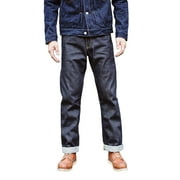 SAUCE ZHAN 316XX Mens Jeans Straight Leg Regular Fit Mid Rise Sanforized Selvedge Denim 14.5 oz