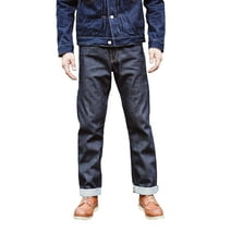 SAUCE ZHAN 316XX Men's Jeans Straight Leg Regular Fit Mid Rise Sanforized Selvedge Denim 14.5 oz