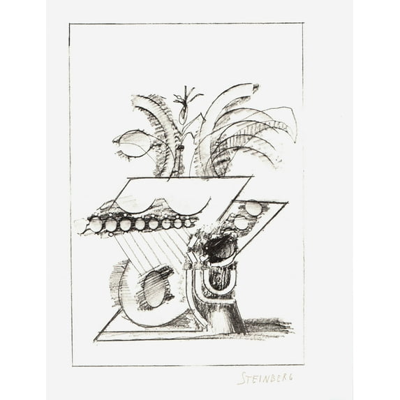 SAUL STEINBERG Illustration IV from "All Except You", 1983