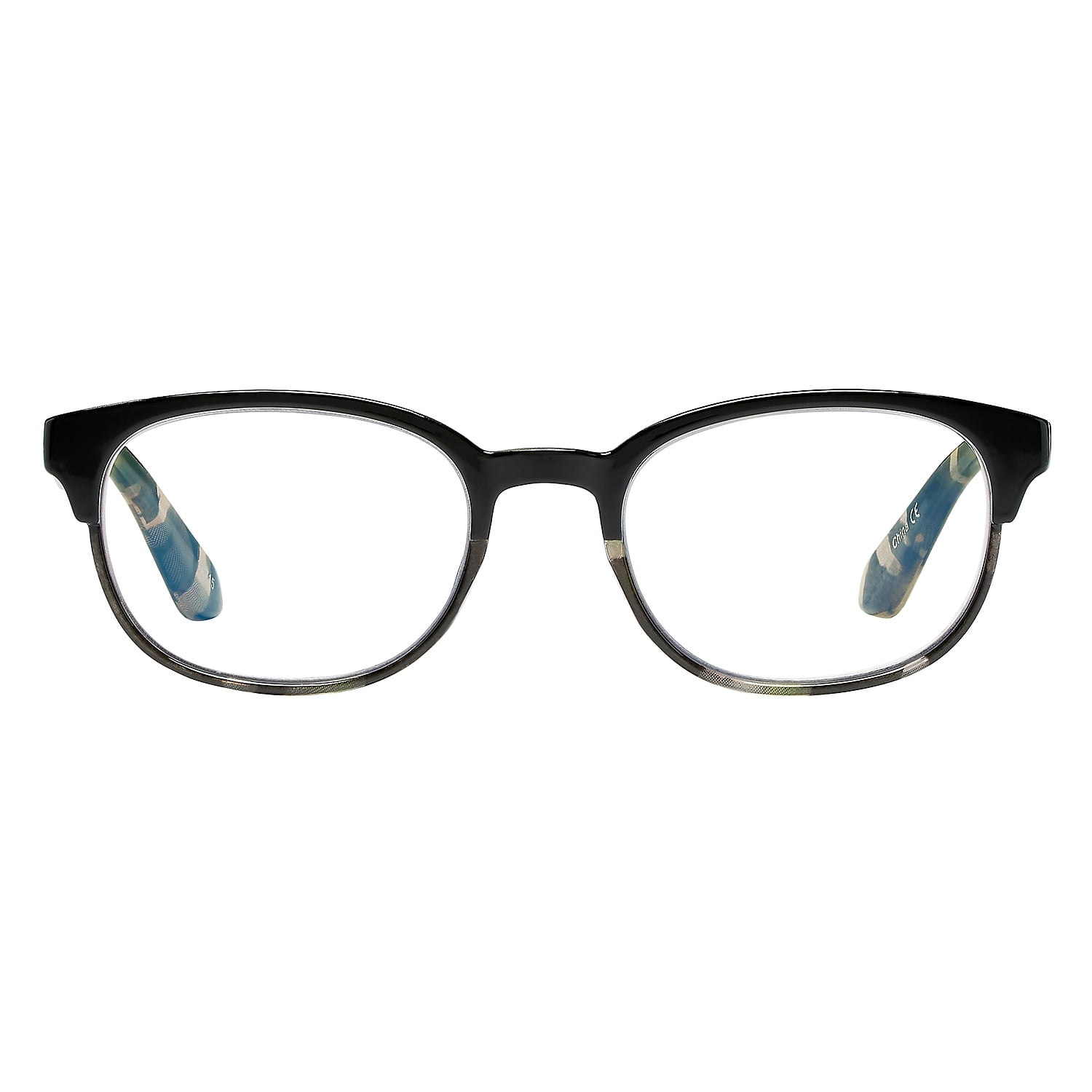 SAV Eyewear SAV VK Couture +1.25 Blue Light Reading Glasses Black Tort (EVKB01-125-978)