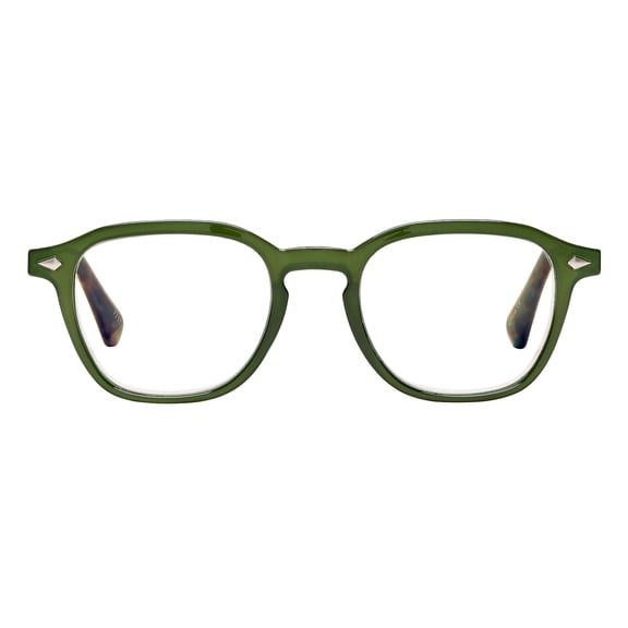 SAV Optitek Blue Light +1.25 Reading Glasses Dark Olive (E7313)