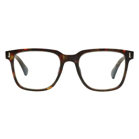 SAV Optitek Blue Light +2.00 Reading Glasses Matte Brown Demi (E7312)