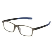 SAV Sportex Blue Light Protection Reading Glasses, Rectangle Full Rim Frame, 4200, +2.00, Blue