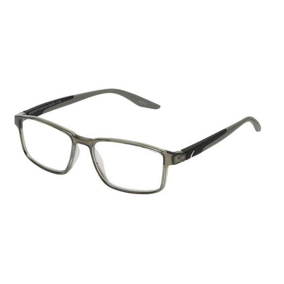 SAV Sportex Blue Light Protection Reading Glasses, Rectangular Frame, AR4149, +1.25, Gray